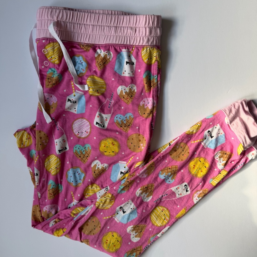 Little Sleepies Cookies & Milk Pajama Pants, Bamboo Size Small - Picture 4 of 9